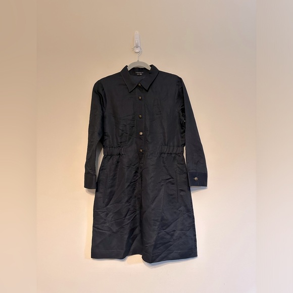 Theory Dresses & Skirts - THEORY Dominica Dress Size Large Navy Brass Button Pockets